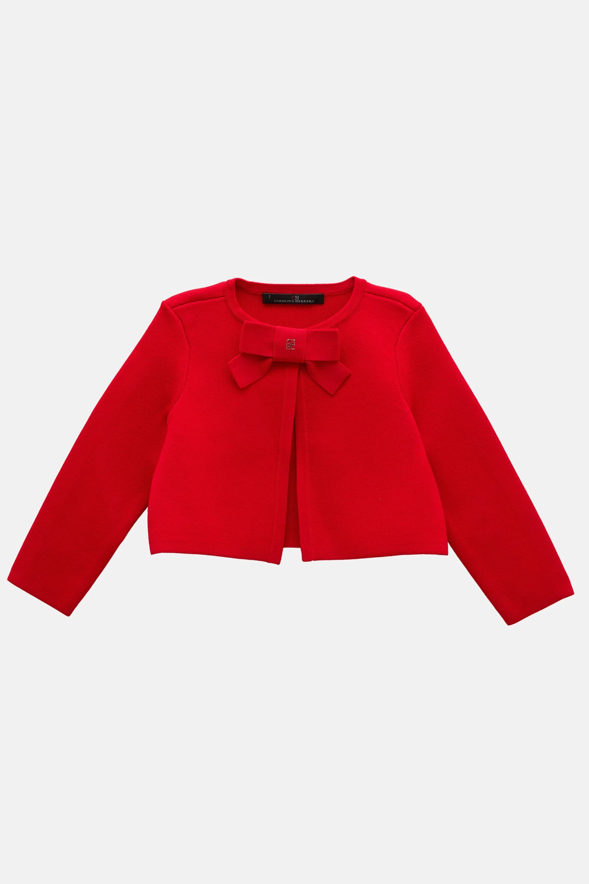 Knit Jacket with Bow