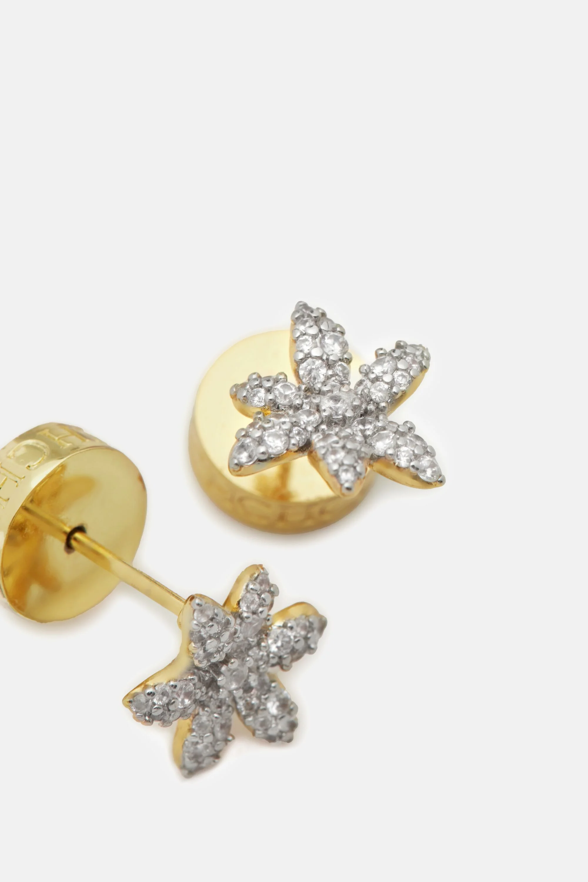 Jasmine Glow Earrings with Crystal
