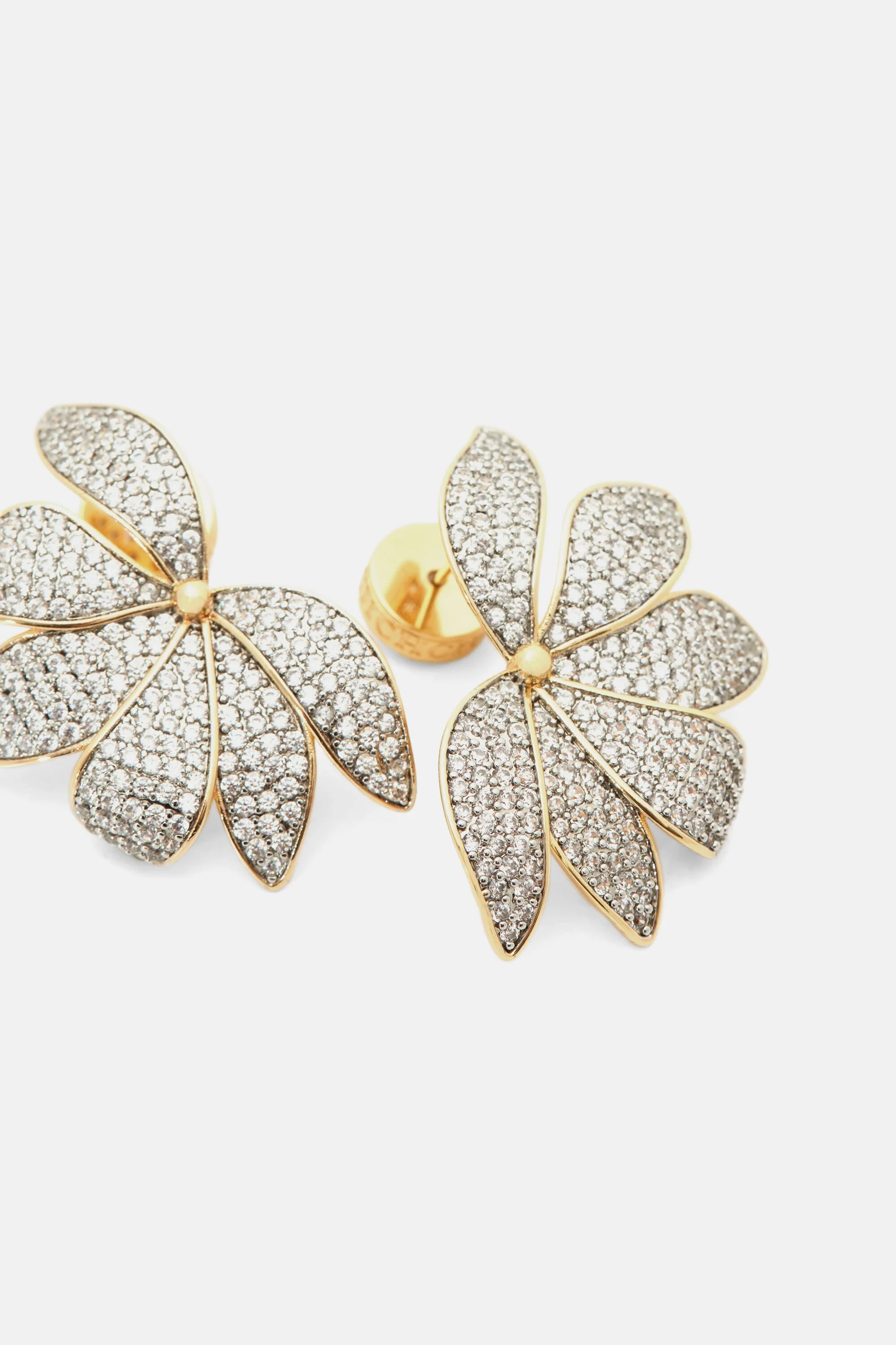 Jasmine Earrings with Crystal