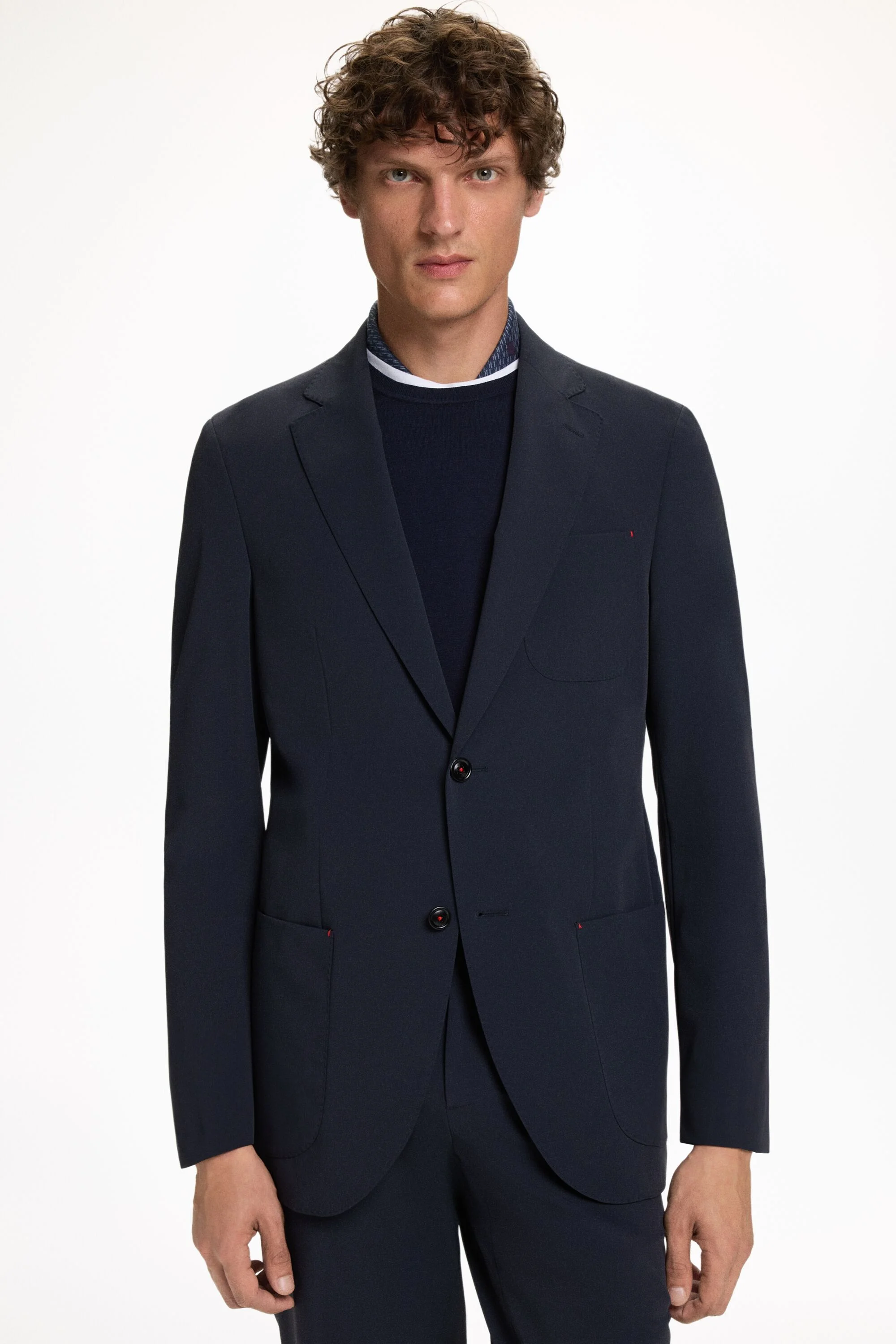 Technical Nylon Relaxed Fit Suit Jacket