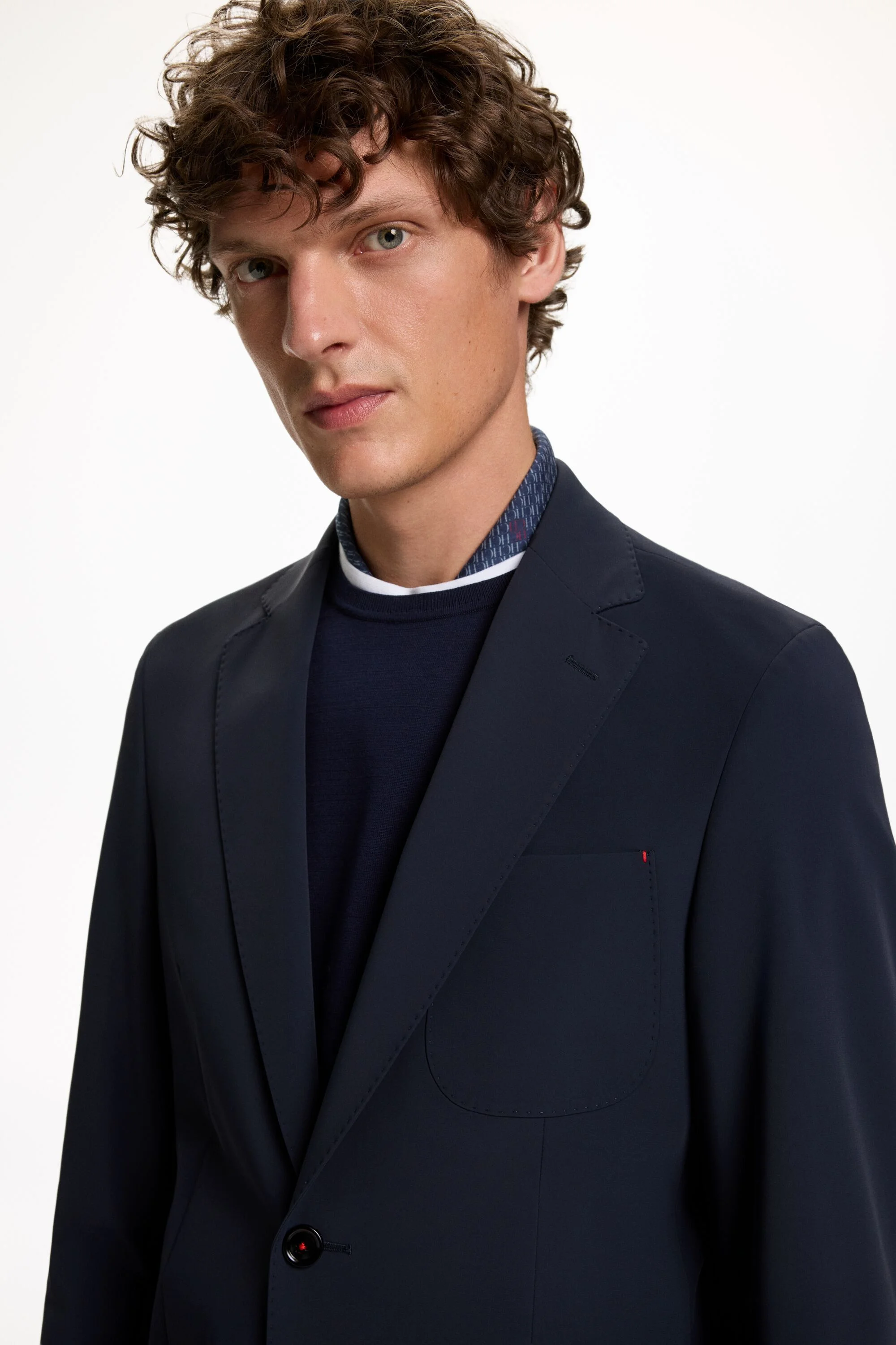 Technical Nylon Relaxed Fit Suit Jacket