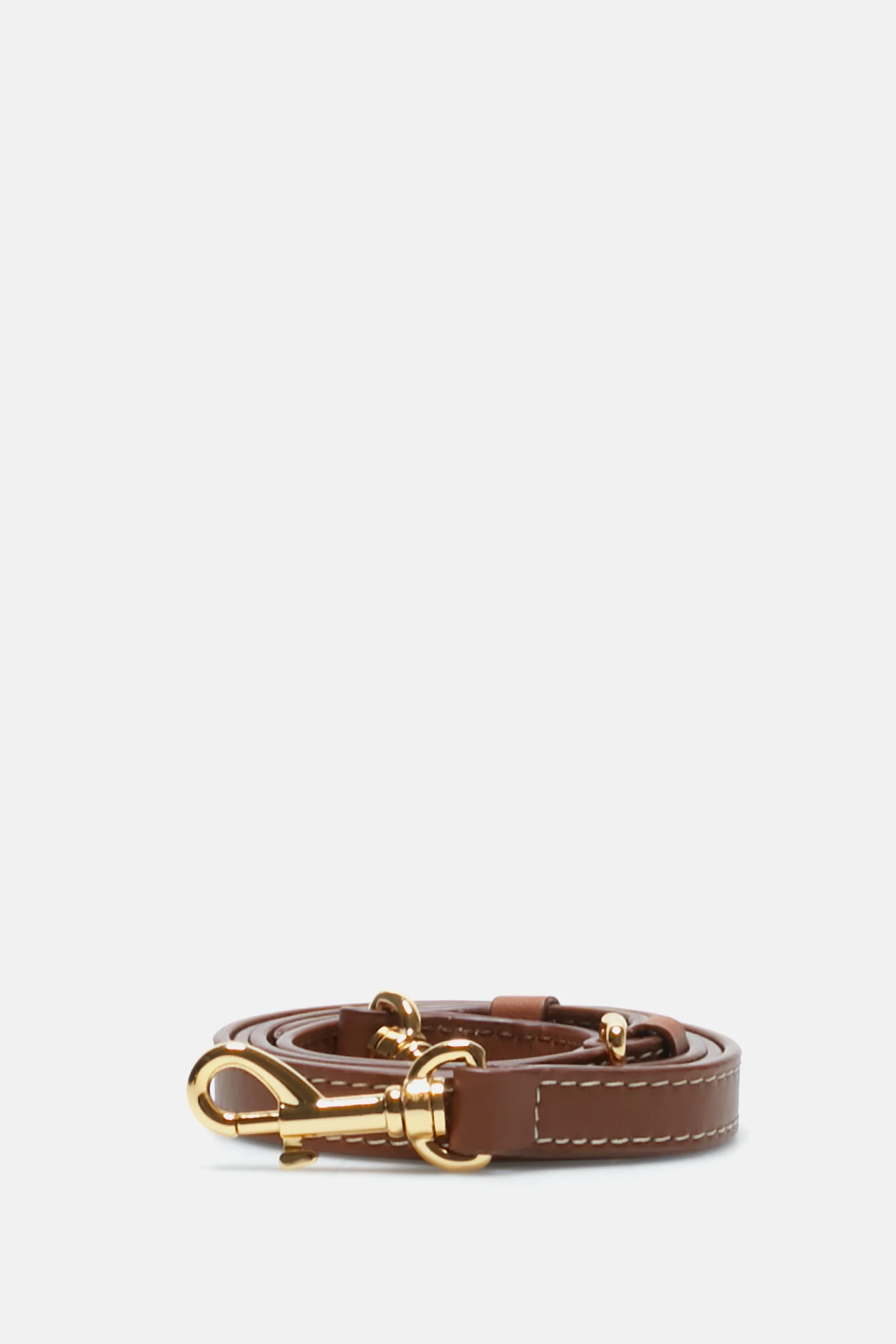 Adjustable leather cross body strap