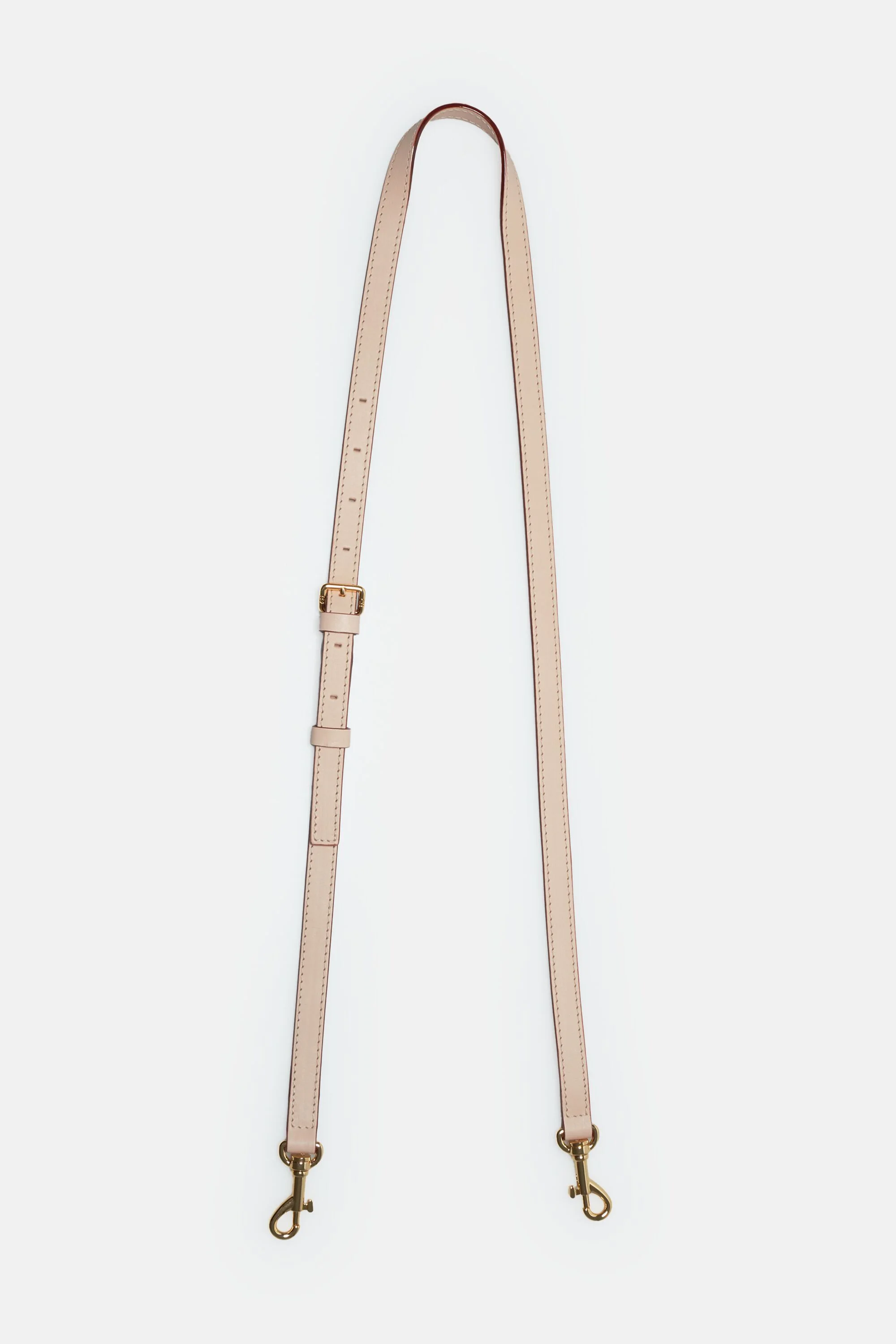 Adjustable leather cross body strap